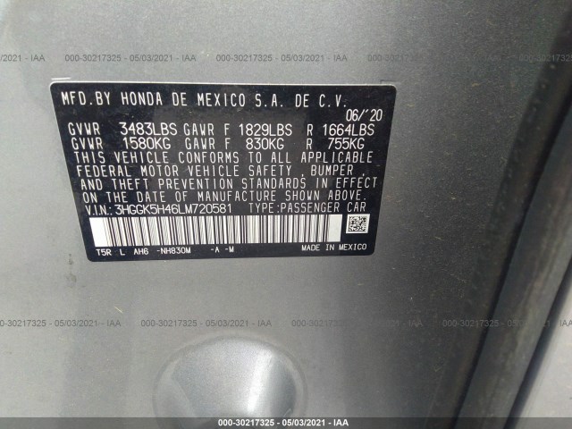 Photo 8 VIN: 3HGGK5H46LM720581 - HONDA FIT 