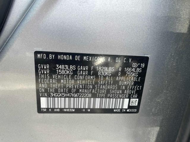 Photo 9 VIN: 3HGGK5H47KM722208 - HONDA FIT 