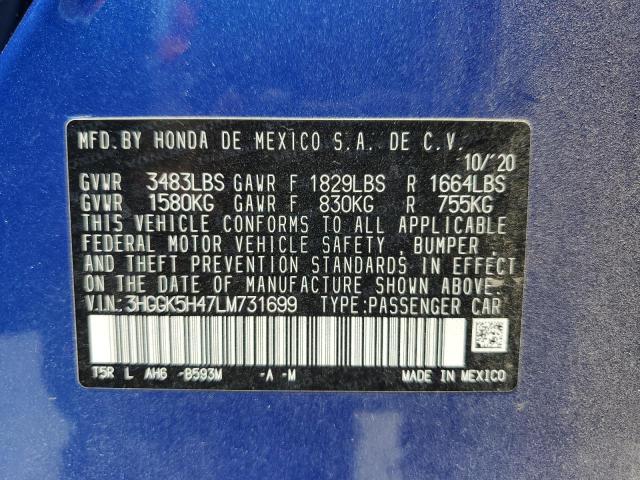 Photo 11 VIN: 3HGGK5H47LM731699 - HONDA FIT LX 