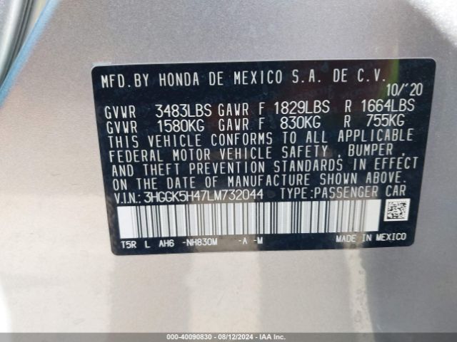 Photo 8 VIN: 3HGGK5H47LM732044 - HONDA FIT 