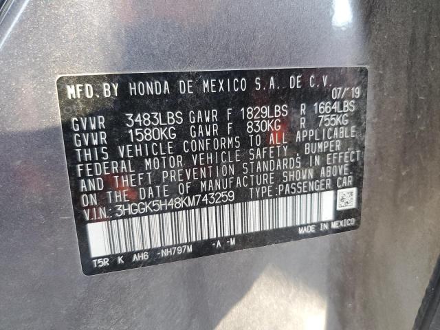 Photo 11 VIN: 3HGGK5H48KM743259 - HONDA FIT 