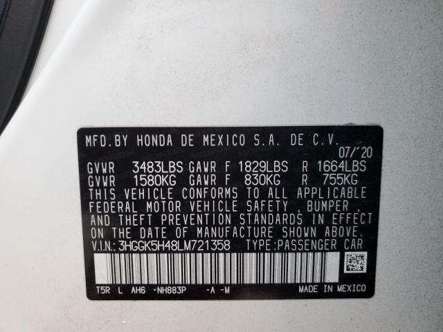 Photo 11 VIN: 3HGGK5H48LM721358 - HONDA FIT 