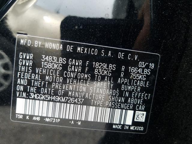 Photo 9 VIN: 3HGGK5H49KM726437 - HONDA FIT LX 