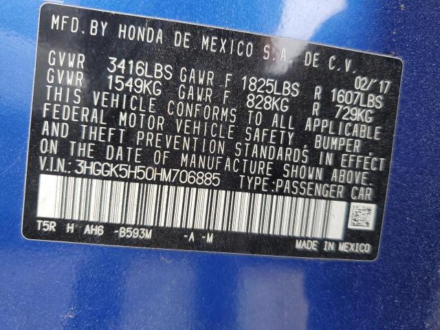 Photo 11 VIN: 3HGGK5H50HM706885 - HONDA FIT 