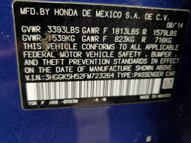 Photo 11 VIN: 3HGGK5H52FM723264 - HONDA FIT 