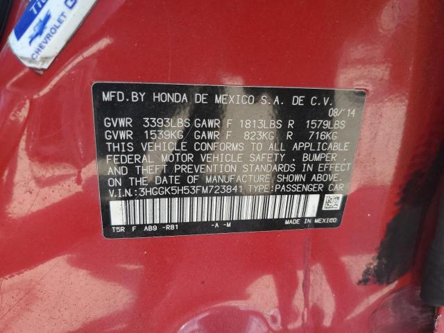 Photo 11 VIN: 3HGGK5H53FM723841 - HONDA FIT LX 