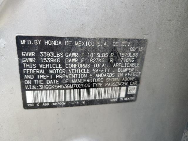 Photo 11 VIN: 3HGGK5H53GM702506 - HONDA FIT LX 