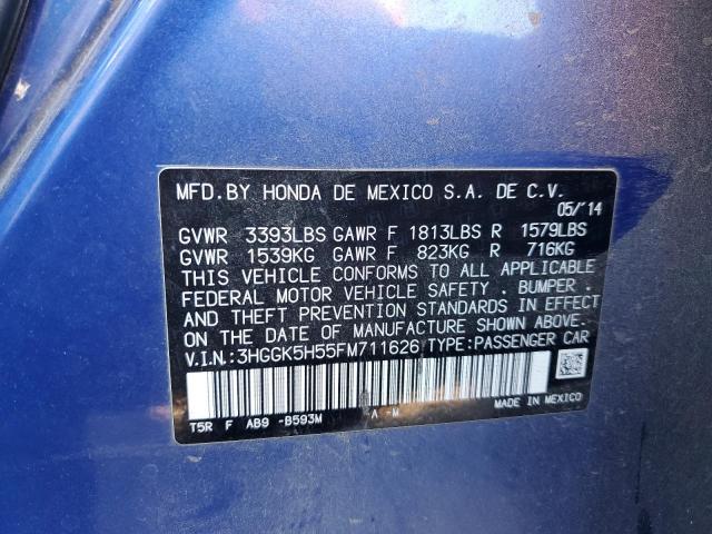 Photo 12 VIN: 3HGGK5H55FM711626 - HONDA FIT LX 