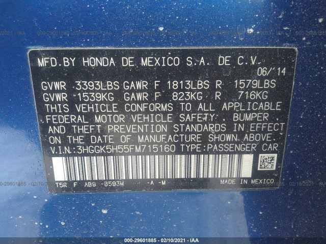 Photo 8 VIN: 3HGGK5H55FM715160 - HONDA FIT 