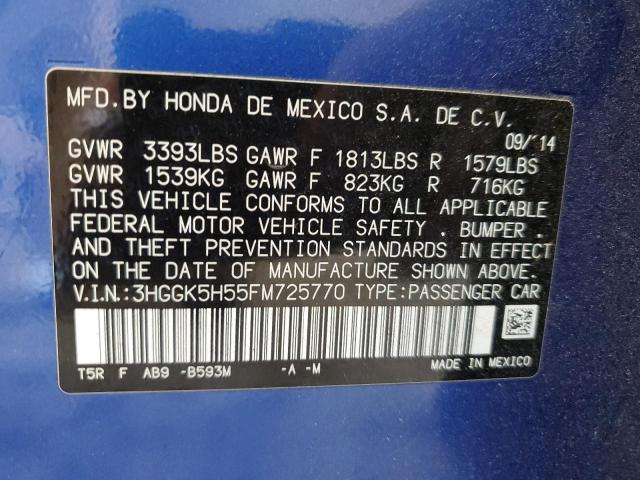 Photo 11 VIN: 3HGGK5H55FM725770 - HONDA FIT LX 