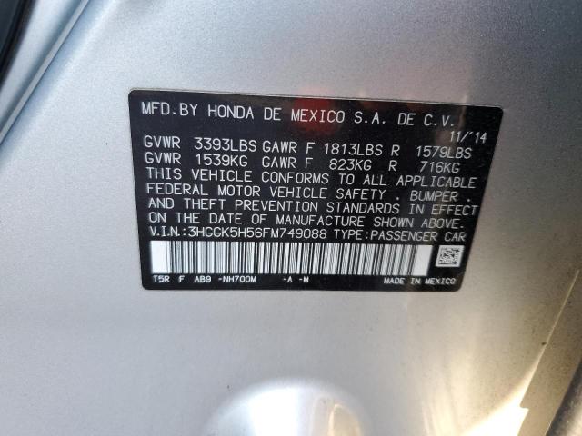 Photo 11 VIN: 3HGGK5H56FM749088 - HONDA FIT LX 