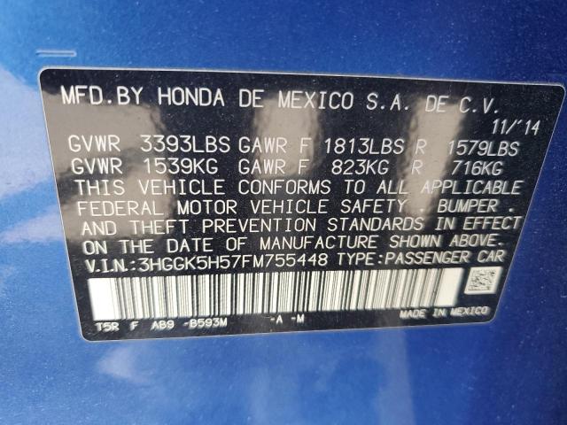 Photo 11 VIN: 3HGGK5H57FM755448 - HONDA FIT 