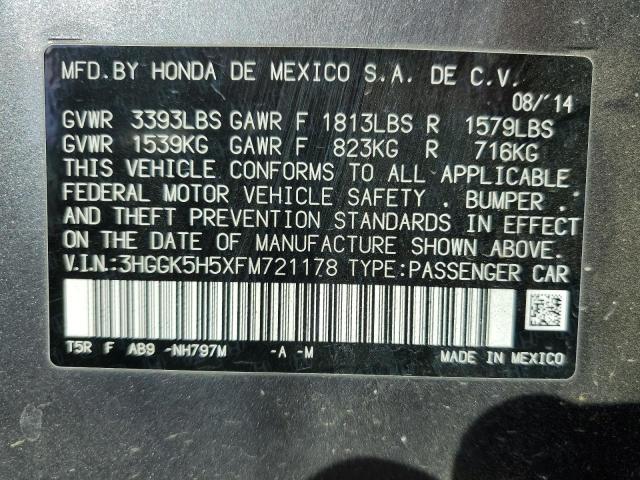 Photo 12 VIN: 3HGGK5H5XFM721178 - HONDA FIT 