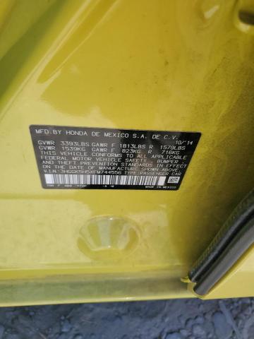 Photo 12 VIN: 3HGGK5H5XFM744556 - HONDA FIT 