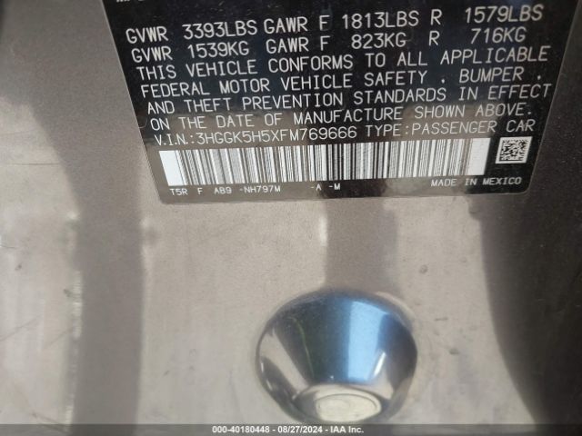 Photo 8 VIN: 3HGGK5H5XFM769666 - HONDA FIT 