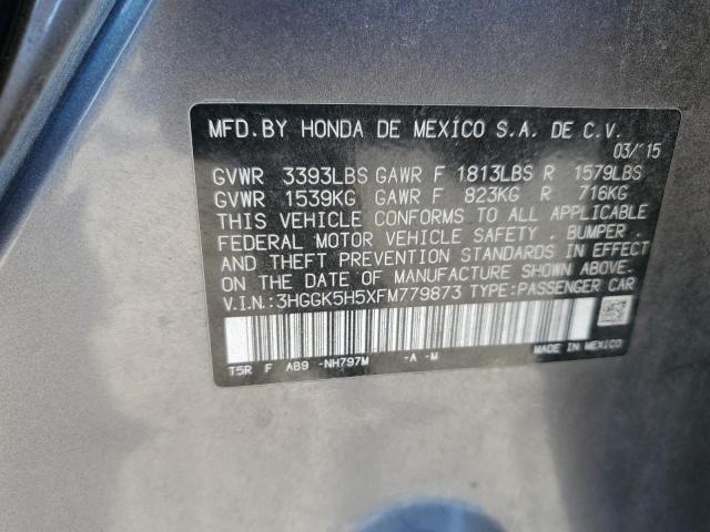 Photo 12 VIN: 3HGGK5H5XFM779873 - HONDA FIT LX 