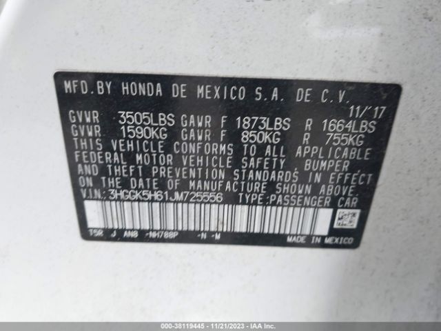 Photo 8 VIN: 3HGGK5H61JM725556 - HONDA FIT 