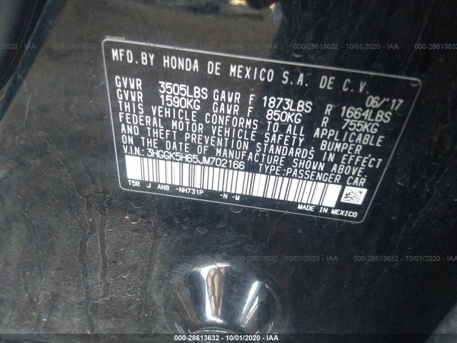 Photo 8 VIN: 3HGGK5H65JM702166 - HONDA FIT 