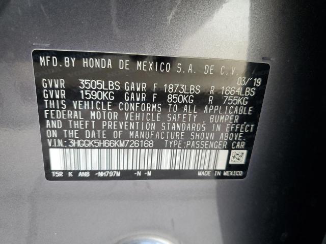 Photo 11 VIN: 3HGGK5H66KM726168 - HONDA FIT 