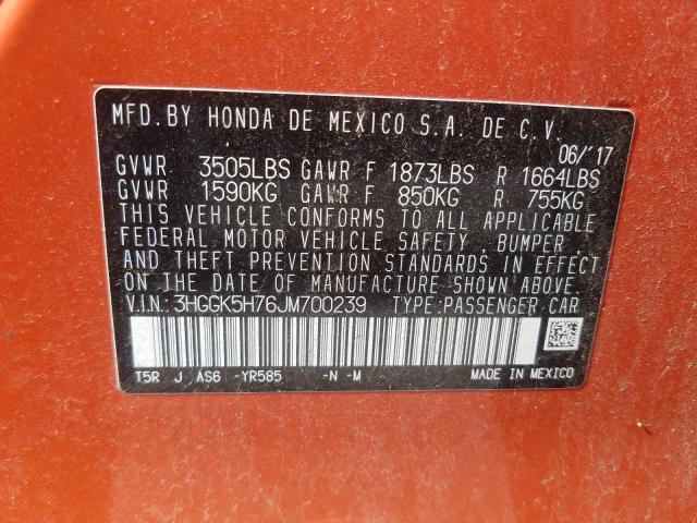 Photo 9 VIN: 3HGGK5H76JM700239 - HONDA FIT SPORT 