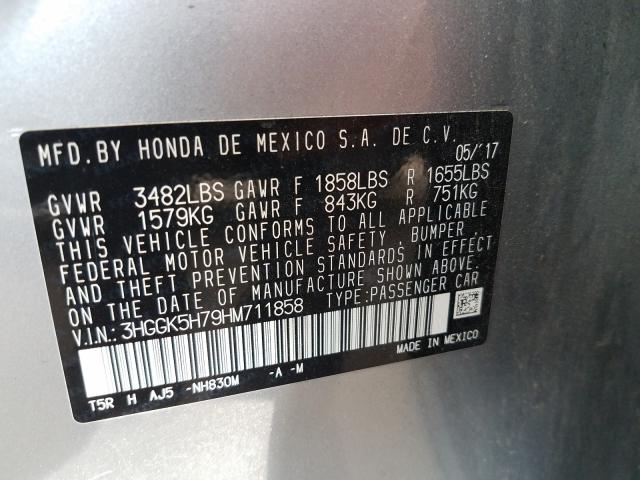 Photo 9 VIN: 3HGGK5H79HM711858 - HONDA FIT EX 