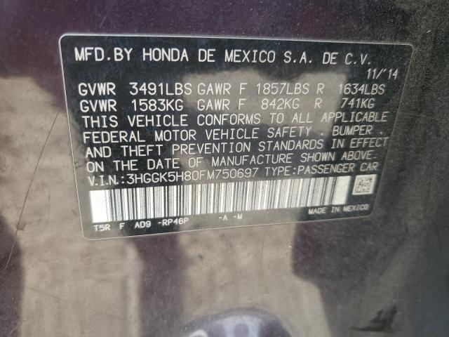 Photo 11 VIN: 3HGGK5H80FM750697 - HONDA FIT EX 