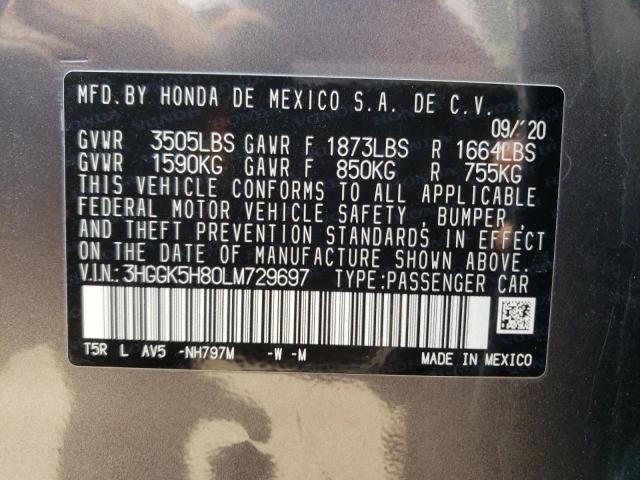 Photo 11 VIN: 3HGGK5H80LM729697 - HONDA FIT EX 