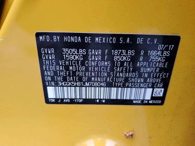 Photo 11 VIN: 3HGGK5H81JM708046 - HONDA FIT EX 