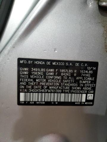 Photo 12 VIN: 3HGGK5H83FM761399 - HONDA FIT EX 