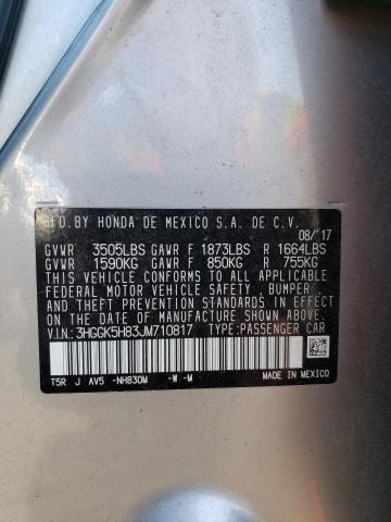 Photo 9 VIN: 3HGGK5H83JM710817 - HONDA FIT EX 