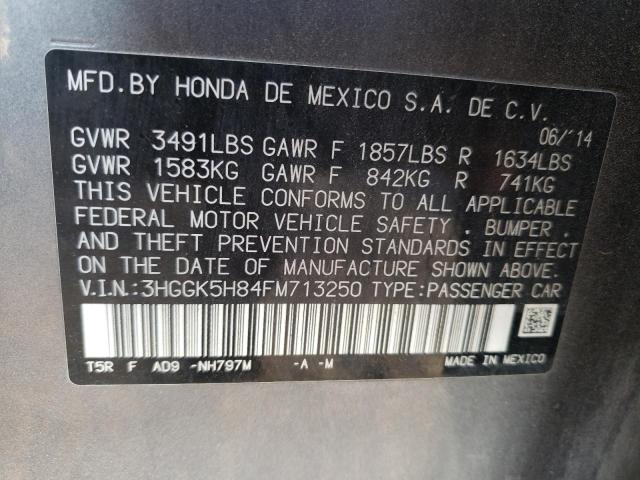 Photo 9 VIN: 3HGGK5H84FM713250 - HONDA FIT EX 