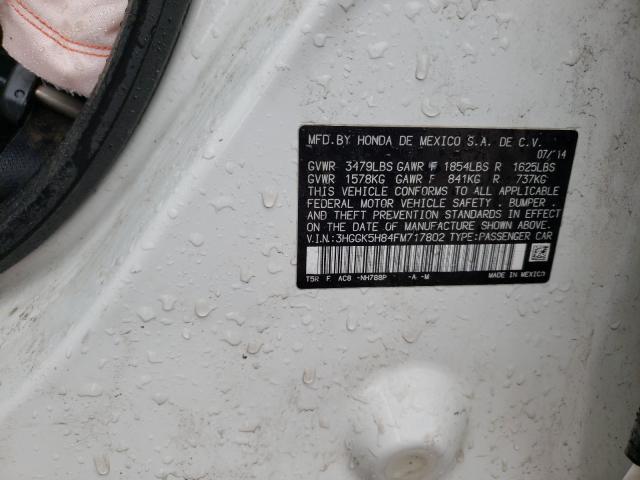 Photo 9 VIN: 3HGGK5H84FM717802 - HONDA FIT EX 