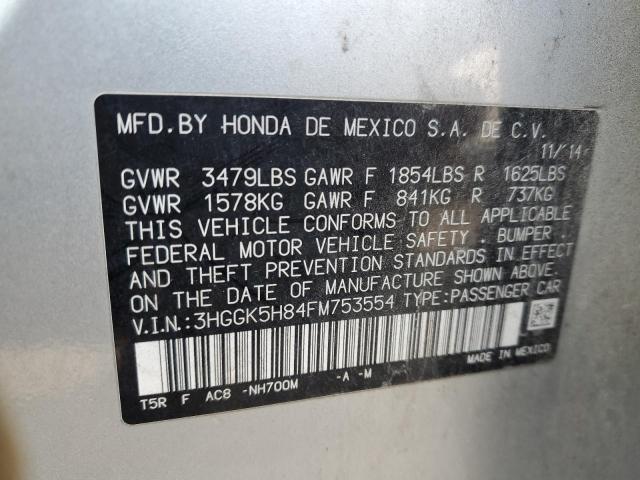 Photo 11 VIN: 3HGGK5H84FM753554 - HONDA FIT 