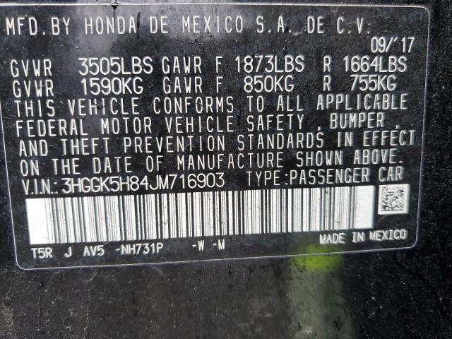 Photo 12 VIN: 3HGGK5H84JM716903 - HONDA FIT EX 