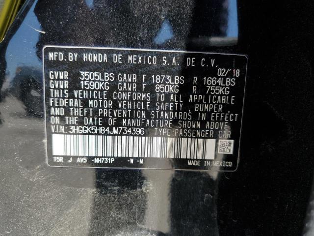 Photo 12 VIN: 3HGGK5H84JM734396 - HONDA FIT EX 