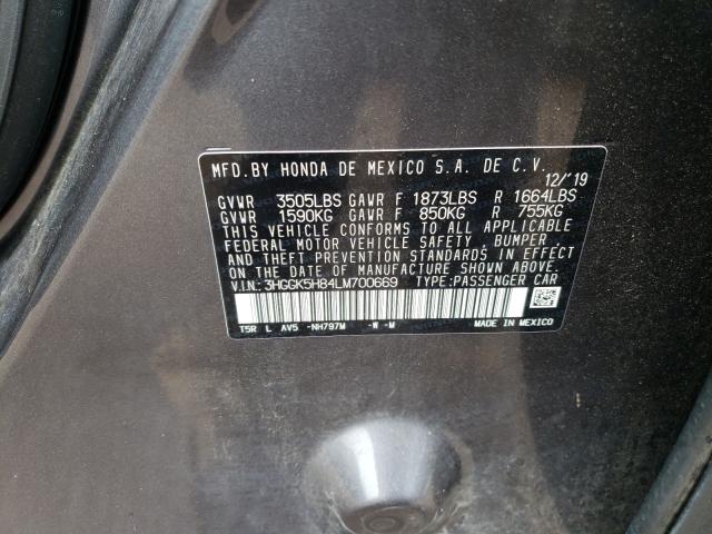 Photo 9 VIN: 3HGGK5H84LM700669 - HONDA FIT EX 