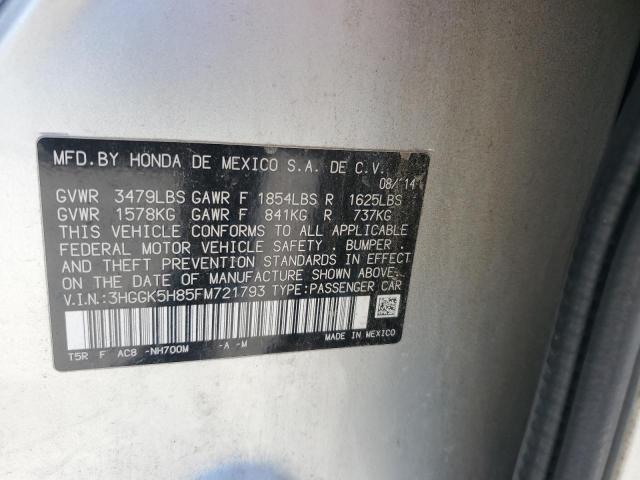 Photo 11 VIN: 3HGGK5H85FM721793 - HONDA FIT EX 