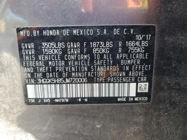 Photo 12 VIN: 3HGGK5H85JM720006 - HONDA FIT EX 