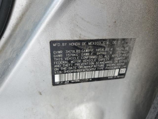 Photo 11 VIN: 3HGGK5H86FM760652 - HONDA FIT EX 