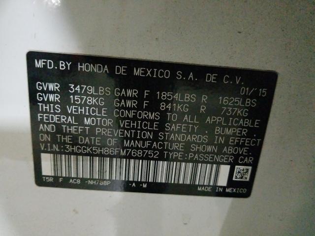 Photo 9 VIN: 3HGGK5H86FM768752 - HONDA FIT EX 