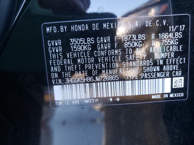 Photo 9 VIN: 3HGGK5H86JM726865 - HONDA FIT EX 