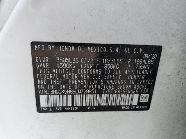 Photo 9 VIN: 3HGGK5H86LM729851 - HONDA FIT EX 