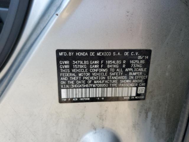 Photo 11 VIN: 3HGGK5H87FM708950 - HONDA FIT EX 