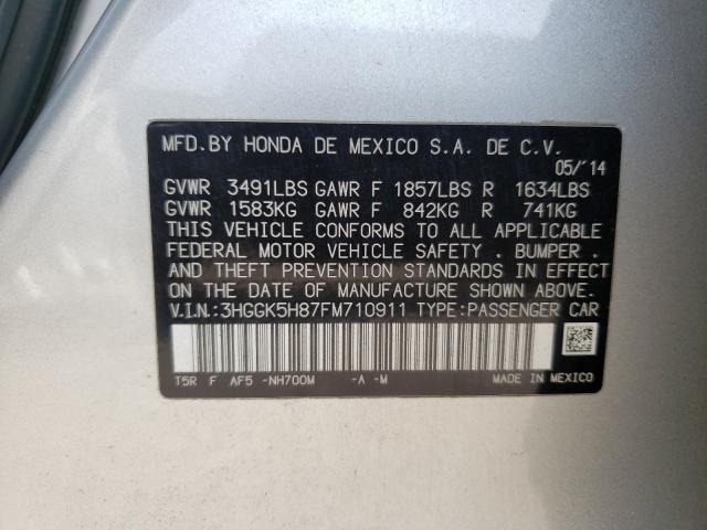 Photo 9 VIN: 3HGGK5H87FM710911 - HONDA FIT EX 