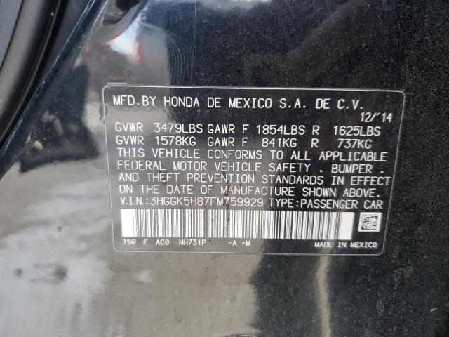 Photo 11 VIN: 3HGGK5H87FM759929 - HONDA FIT 