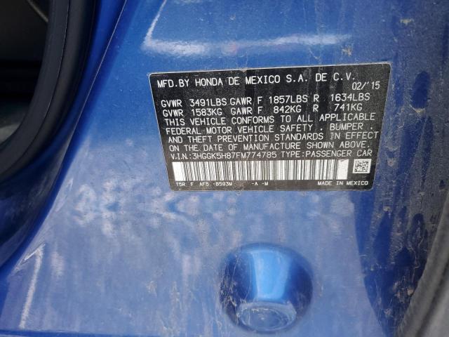 Photo 12 VIN: 3HGGK5H87FM774785 - HONDA FIT EX 