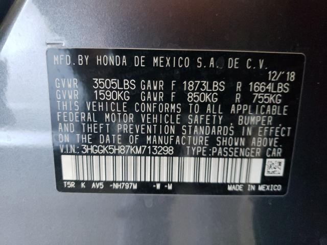 Photo 9 VIN: 3HGGK5H87KM713298 - HONDA FIT EX 