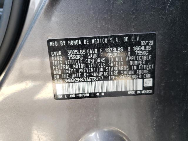 Photo 9 VIN: 3HGGK5H87LM708717 - HONDA FIT EX 