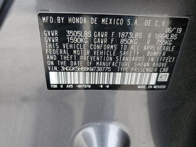 Photo 11 VIN: 3HGGK5H88KM738775 - HONDA FIT 