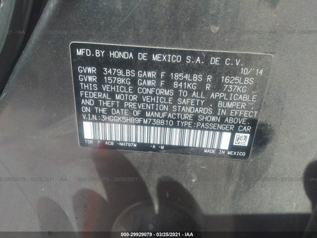 Photo 8 VIN: 3HGGK5H89FM738810 - HONDA FIT 